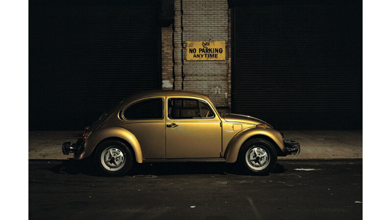 No parking Car Volkwagen Beetle (Bug). North of West Village