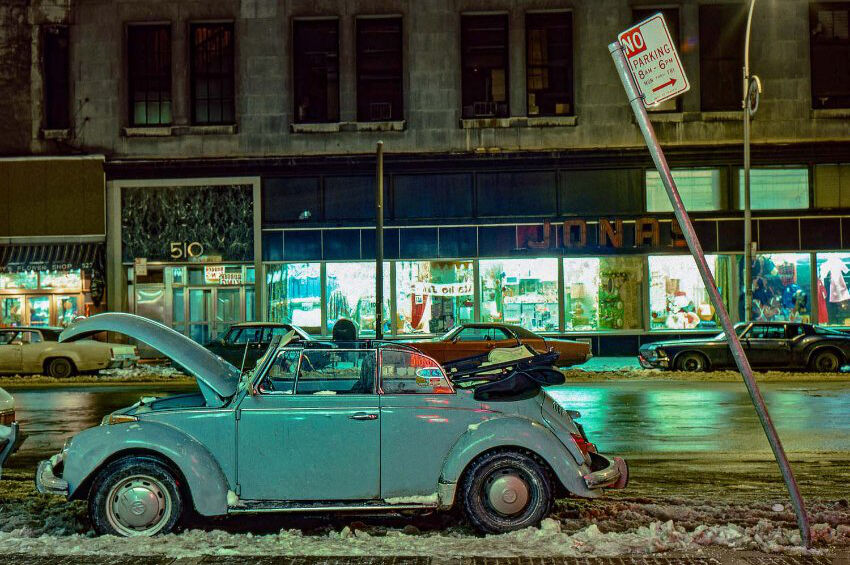 Open Top Bug, Volkswagen Convertible Beetle (bug), 7th Avenue near 14th Street