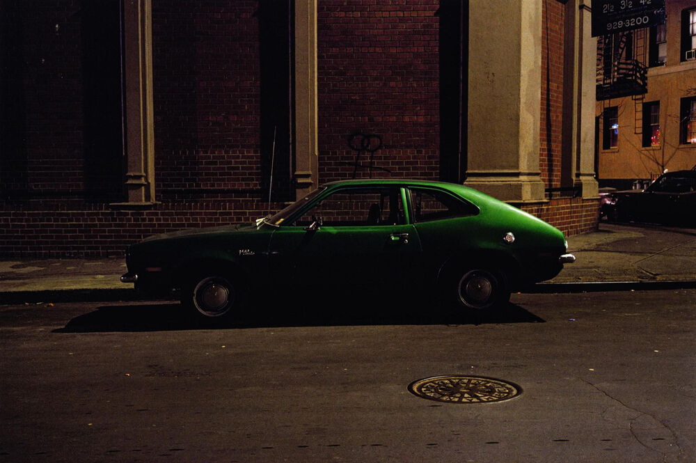 Christmas Stick Figure car, Ford Pinto, West Village