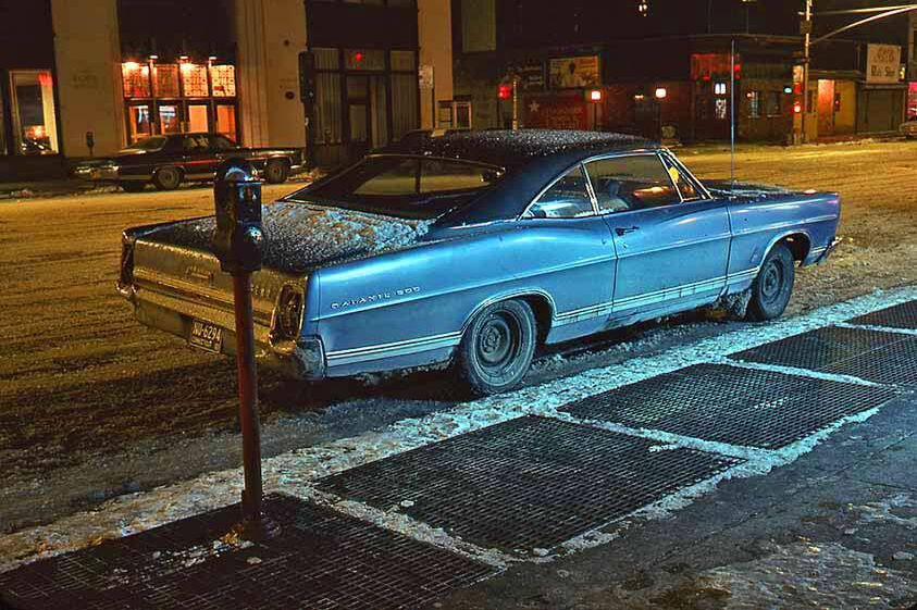 Blue Snow car, Ford Galaxie 500, 111 8th Avenue