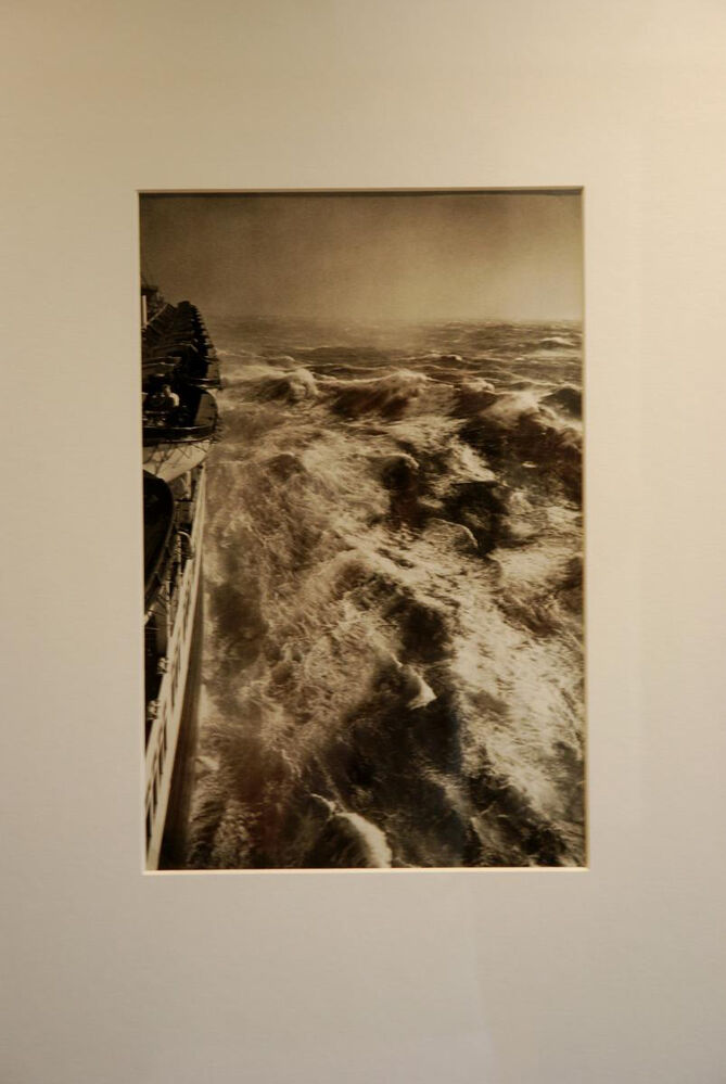 Hurricane in the Atlantic. Photographed from SS. Queen Elisabeth